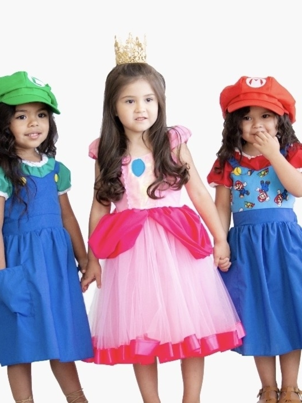 Princess Peach Halloween Costume Tutu Dress Girls Size 6/6X Handmade Super Mario - Picture 5 of 6